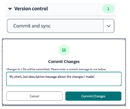 commit changes